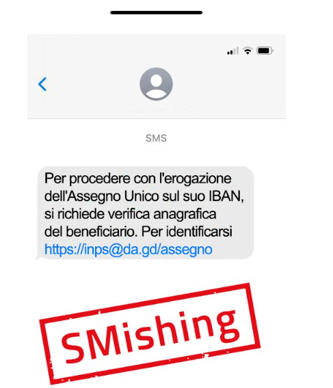 truffa sms Inps