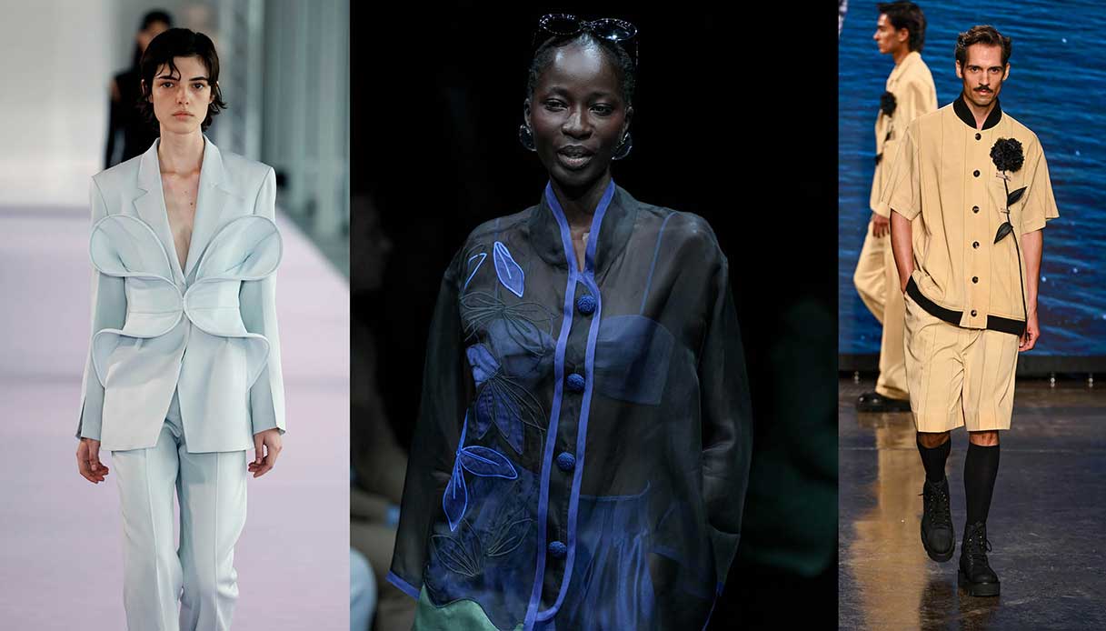 Fiori nelle collezioni SS24 da Armani a Marras