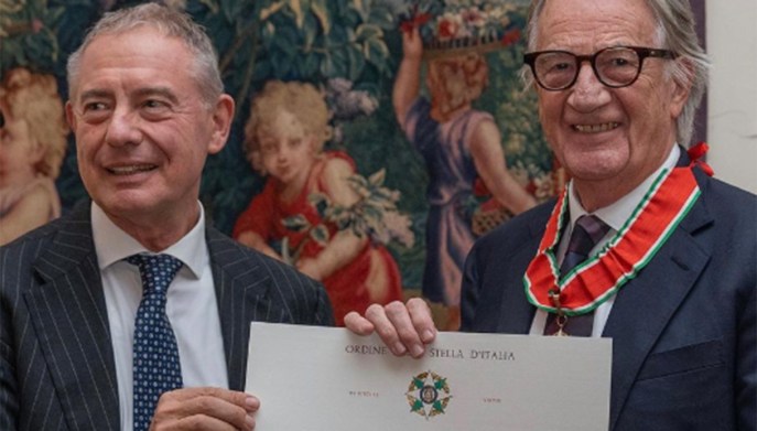 Adolfo Urso con Paul Smith.