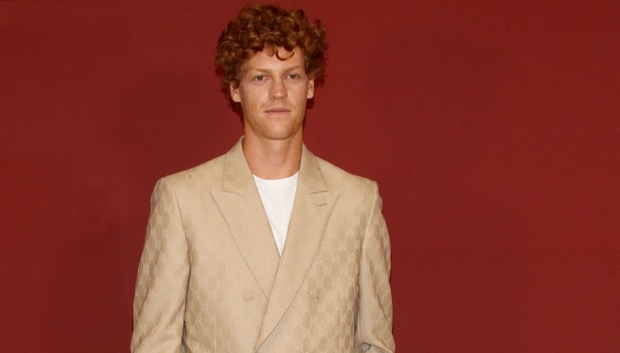 Jannik Sinner alla Gucci Ancora SS24, Milano.