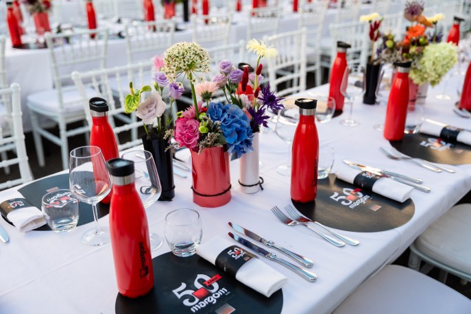 Cena evento di Margot sia in occasione dei 50 anni