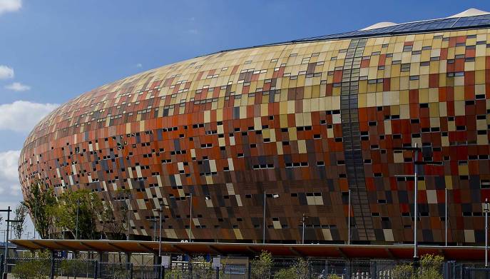 L'FNB Stadium di Johannesburg in Sudafrica