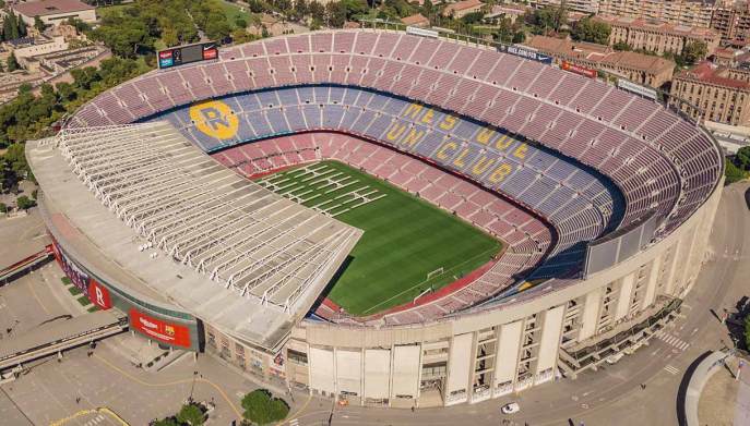 Il Camp Nou di Barcellona in Spagna