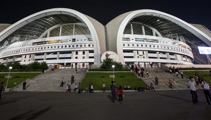 Il Rungrado May Day Stadium di Pyongyang in Corea del Nord