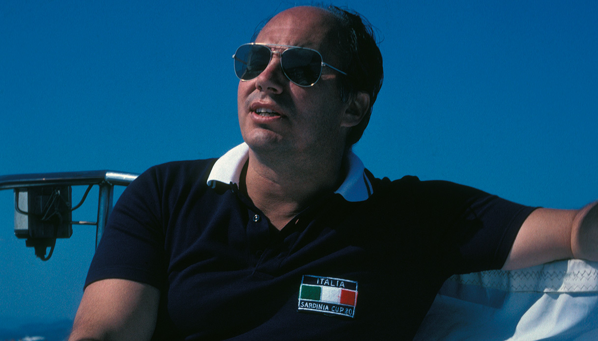 Aga Khan IV sul suo yacht in Italia