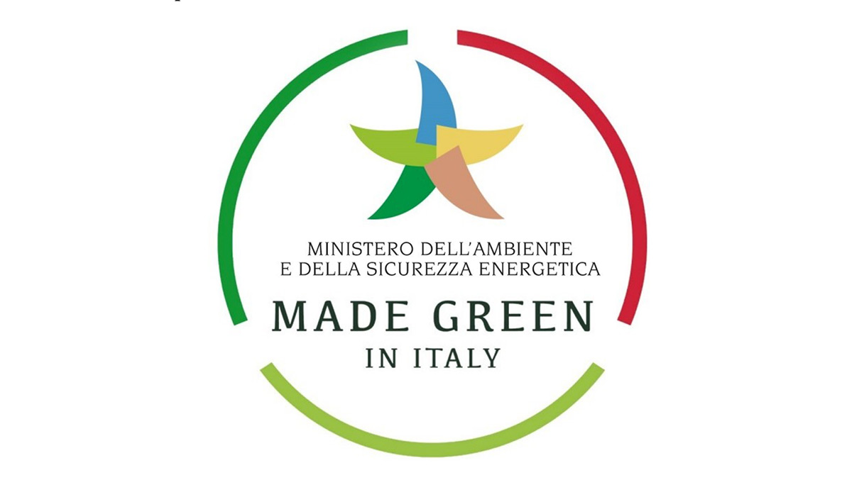 Il logo Made Green in Italy.