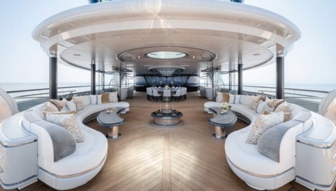 Superyacht Kismet design interni