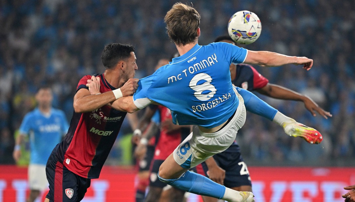 Napoli Scott McTominay segna il goal scudetto