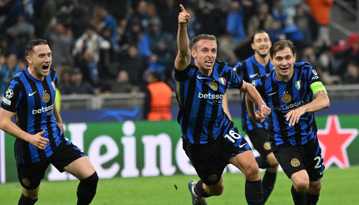 Goal vittoria di Frattesi in Inter-Barcellona